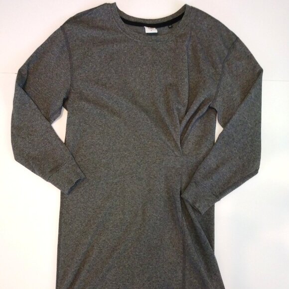 Cabi Women's Gray Long Sleeve Sweatshirt Mini Dress Size M - Picture 1 of 3